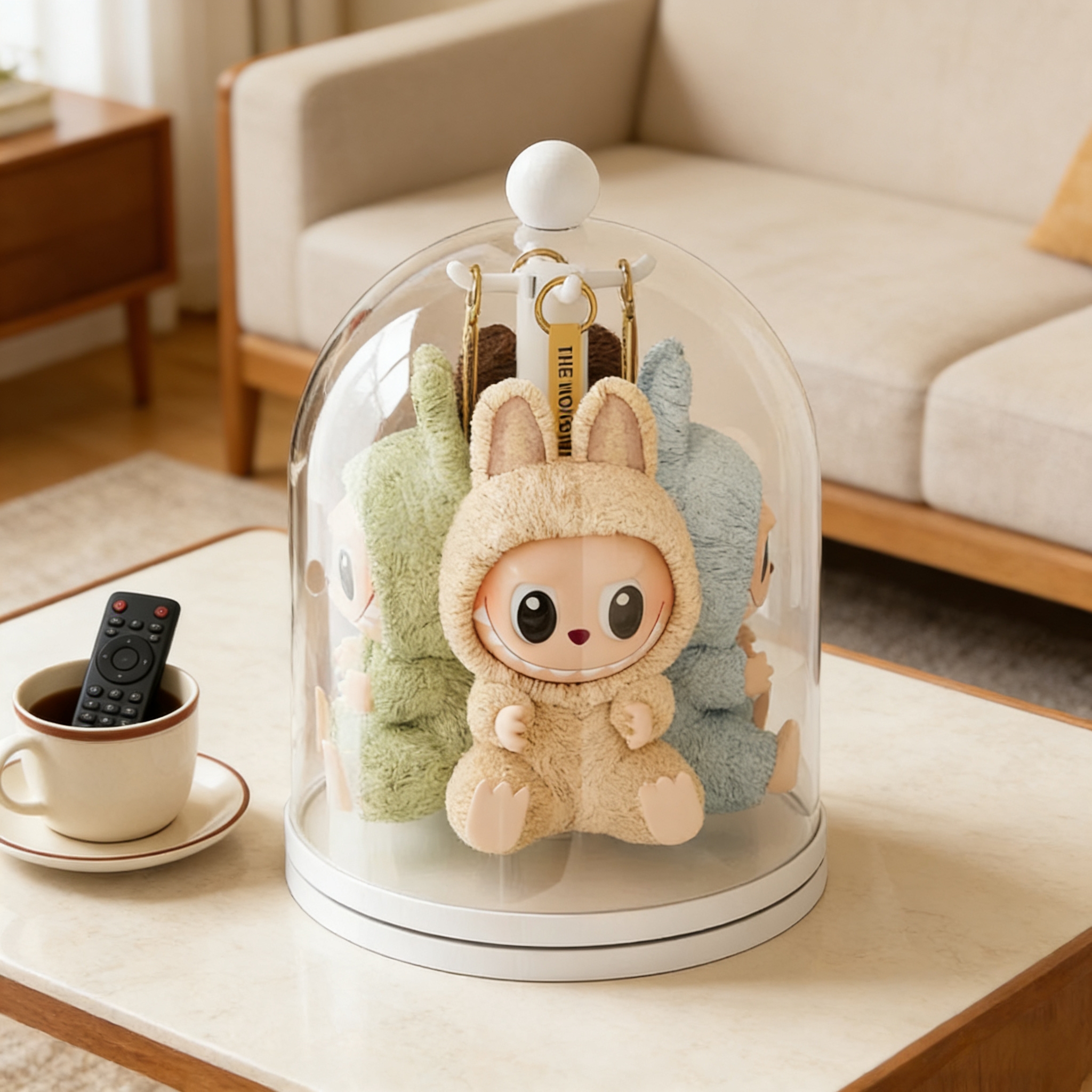 旋转盲盒展示架收纳亚克力置物