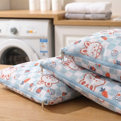 新款加厚细网印花洗护袋洗衣袋