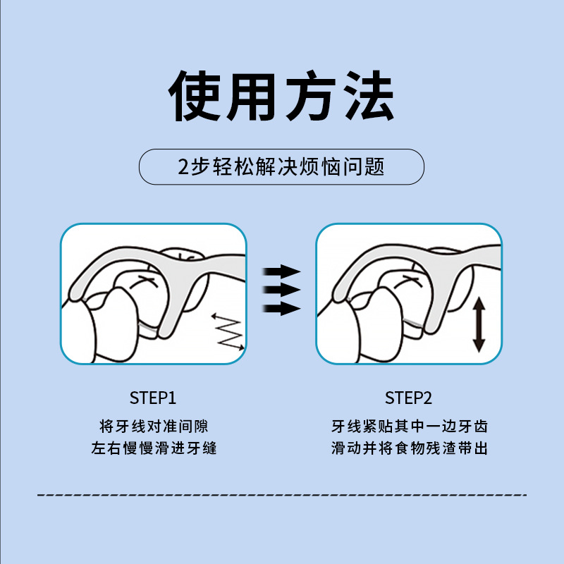 小竹盒装牙线一次性高弹力剔牙