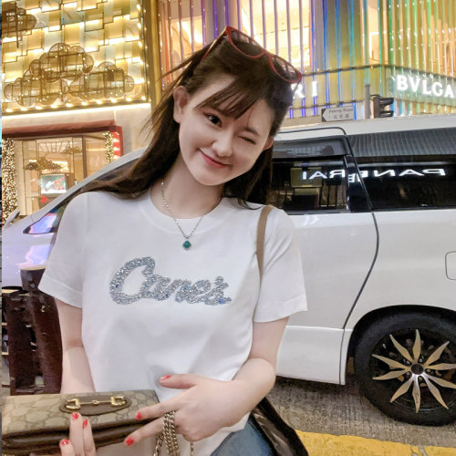 短袖t恤女2026新款爆款欧货白色