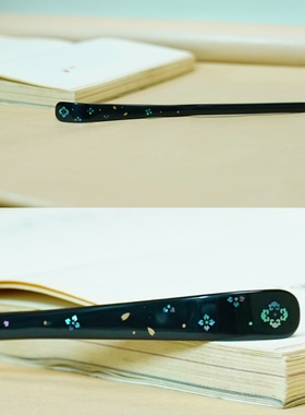 现货孤品非遗大漆茶拨发簪