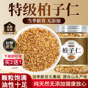 柏子仁中药材正品官方旗舰店柏子仁泡水有什么功效与作用新货