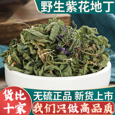 野生紫花地丁中药材500g克