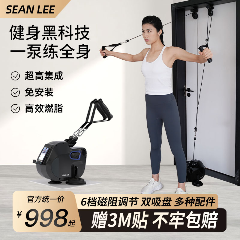 SEANLEE家用器材健身泵拉力器多功能一体力量腹肌拉伸综合训练站