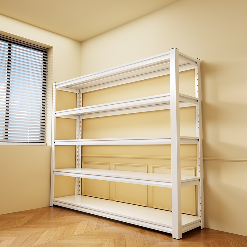 家用货架置物架多层落地商用超市厨房阳台储藏室杂物间钢制收纳架