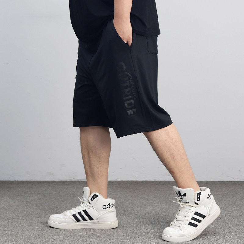 冰丝运动短裤男宽松大码夏季薄款胖子潮加肥加大号休闲速干五分裤,男装,休闲裤,淘宝优惠券,粉丝福利购,淘宝优惠卷