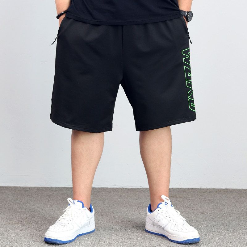 大码运动短裤男加肥加大半截裤胖子五分裤男士休闲运动裤胖人裤子
