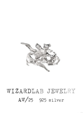 WIZARDLAB原创设计丨草药系列 高级感纯银首饰「忘忧草」萱草戒指