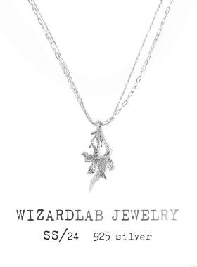 WIZARDLAB原创设计丨草药系列 高级感纯银首饰「忘忧草」萱草项链