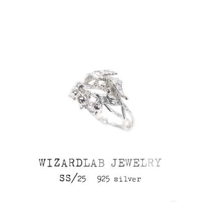 WIZARDLAB纯银原创设计铃兰戒指