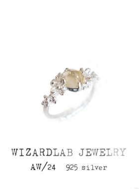 WIZARDLAB原创设计丨手工雕蜡 纯银「桂花糖」天然黄水晶糖塔戒指