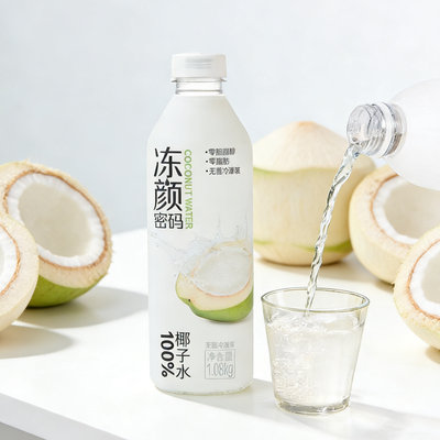 冻颜密码100%椰子水1.08kg*6瓶