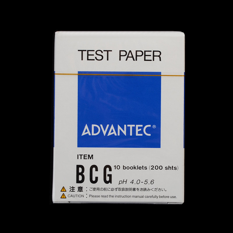 进口日本ADVANTEC东洋BCG试纸PH试纸范围4.0-5.6 200条/盒精度0.2