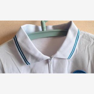 校服高新一中初中部校服、蓝天白云夏季校服、短袖上衣、学生专拍