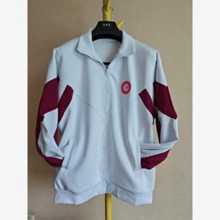校服西安高新东区初级中学校服、春秋款校服上衣。学生专拍