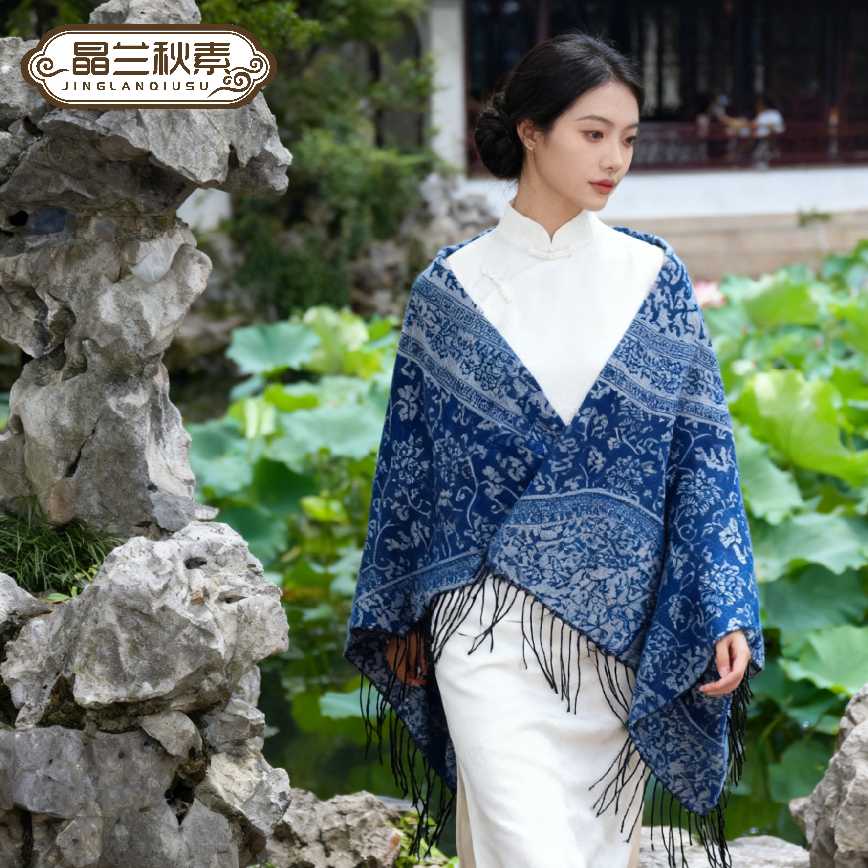 秋冬季超大方巾女两用民族风加厚保暖披肩正方形孔雀围巾百搭四方