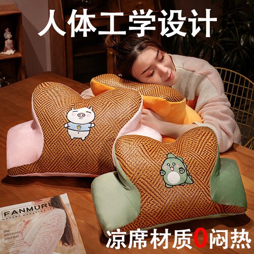 凉席午睡枕小学生趴睡枕儿童趴教室桌上睡觉抱枕午睡神器午休枕头