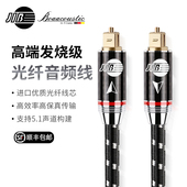 JIB德国蟒蛇原装 进口高端HiFi发烧级spdif数字光纤音频线5.1声道方对方口高聚光线芯双层屏蔽BEB2009