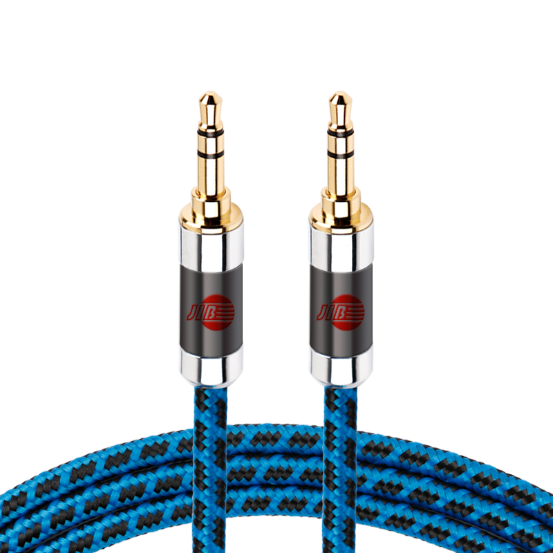 JIB德国蟒蛇原装进口4N无氧铜发烧级车载直对弯AUX音频线3.5MM车用手机电脑连接音箱耳机线镀金接头双层屏蔽