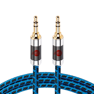 JIB德国蟒蛇原装进口4N无氧铜发烧级车载直对弯AUX音频线3.5MM车用手机电脑连接音箱耳机线镀金接头双层屏蔽