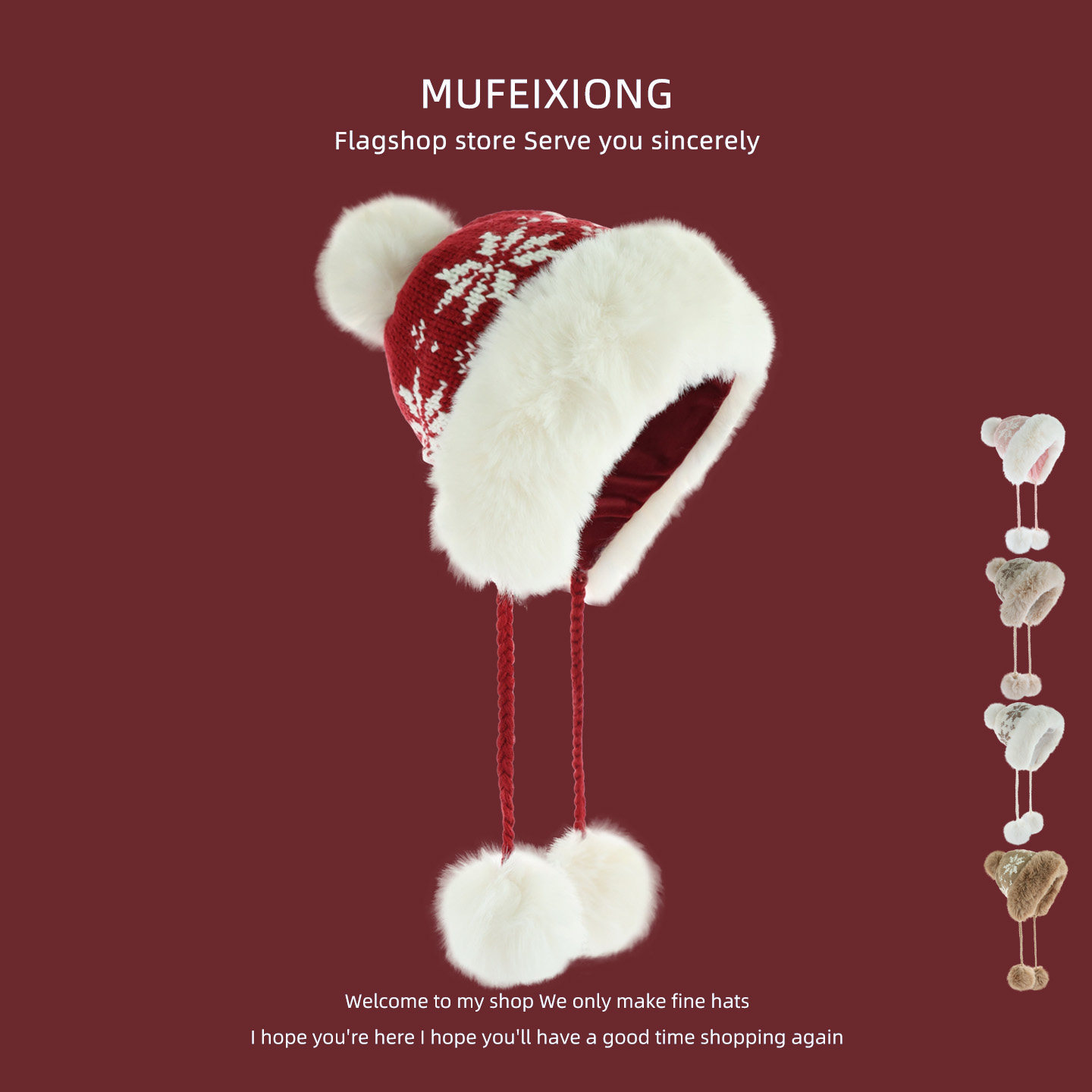 冬季雪花儿童保暖帽子新款加厚加绒防风雷锋帽宝宝东北防寒风雪帽,童装/婴儿装/亲子装,帽子,淘宝优惠券,粉丝福利购,淘宝优惠卷