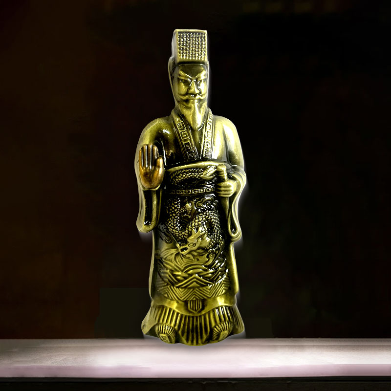 秦始皇摆件雕像金属模型西安兵马俑文创旅游纪念品手办送男生礼物