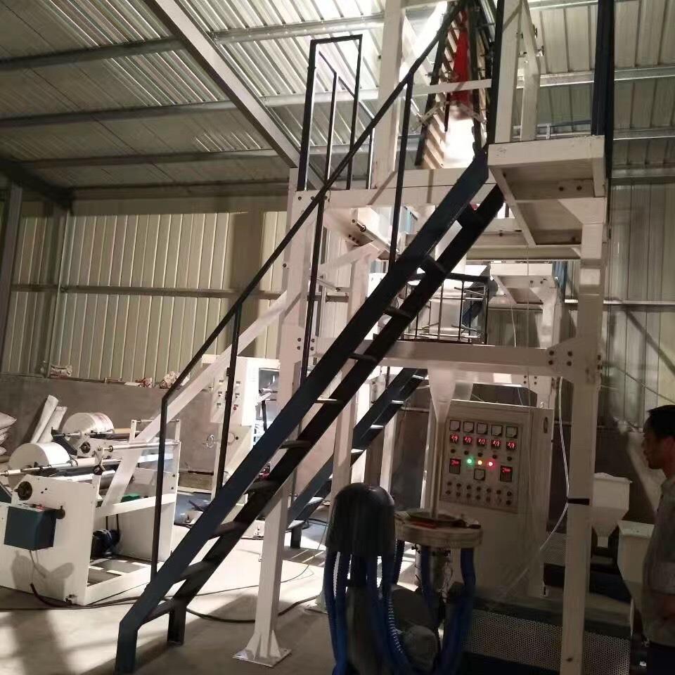 商家推荐平口袋吹膜机1100mmPE包装袋吹膜机高压包装袋吹膜机