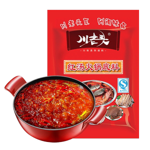 川老头 火锅底料80g小袋装家用四川麻辣烫串串底料红汤牛油火锅料