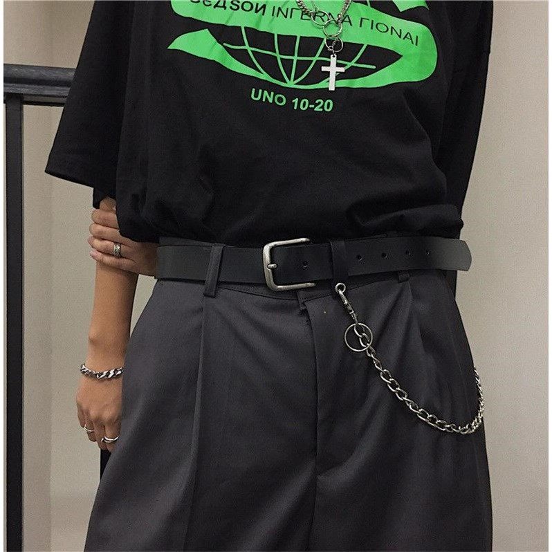 New Korean ins Versatile Belt Retro personality student belt With chain decorate men and womenin the Accessories/Leather belt/Hat/Muffler , Belt/Leather belt/Yaolian  category - from Buy2taobao.com to provide professional Taobao agent buy service