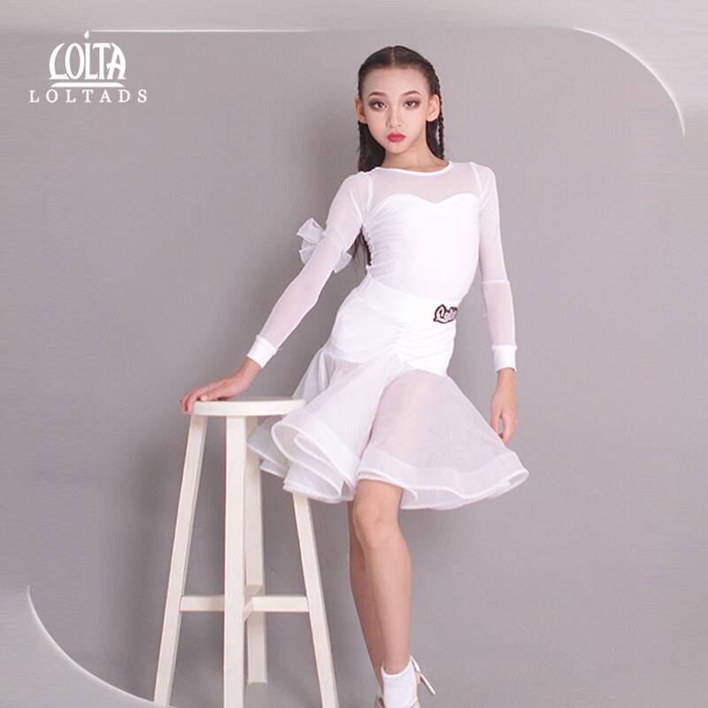 多妮舞女童拉丁舞蹈练习表演服