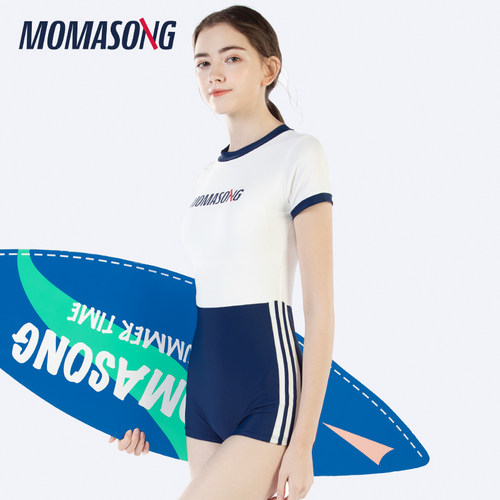 Momasong泳衣遮肚显瘦