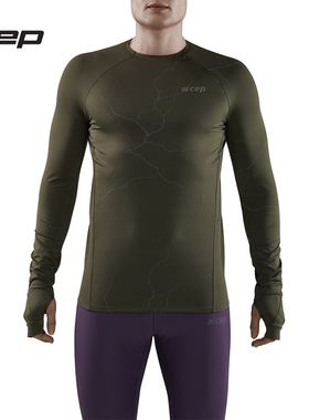 CEP REFLECTIVE 秋冬反光跑步衣服男速干长袖运动健身上衣