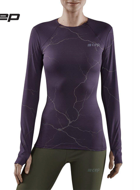 CEP REFLECTIVE 秋冬反光跑步衣服女 速干衣长袖运动健身上衣