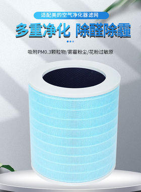 适配美的空气净化器过滤网KJ400G-E33/E31/KJ500G-A11滤芯KJ30-NM