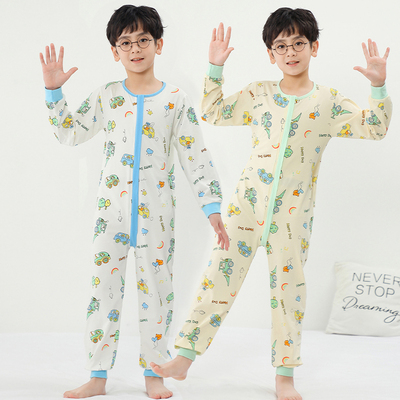 儿童睡衣夏季薄款连体衣纯棉睡袋