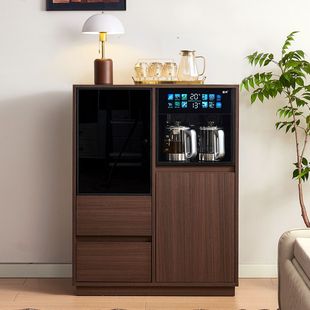 饮水机茶吧机家用全自动实木客厅置物柜智能2026新款餐边柜一体柜