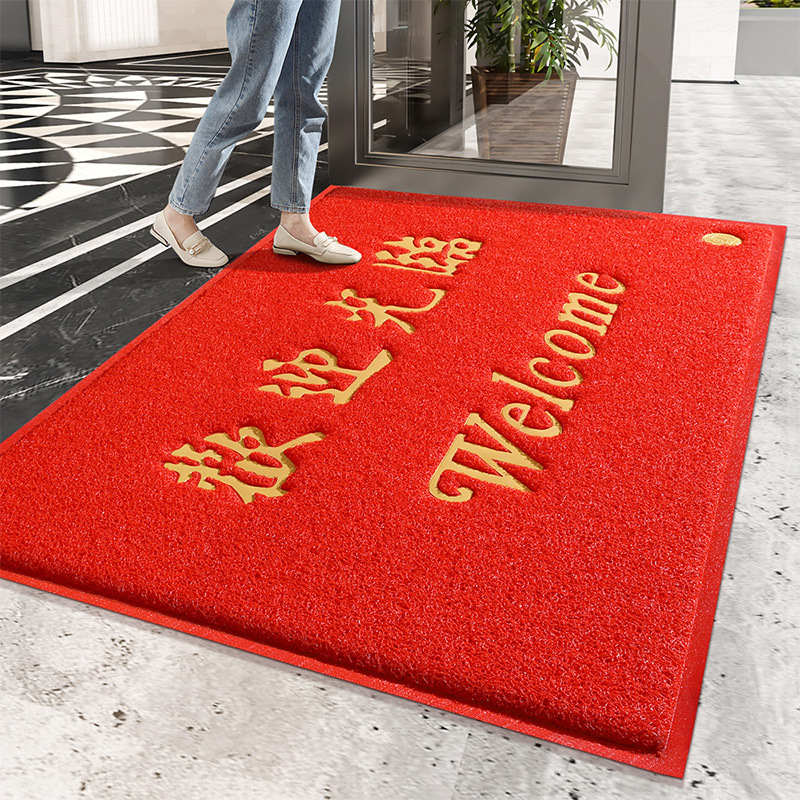 家用迎宾客厅入户塑料丝圈防滑