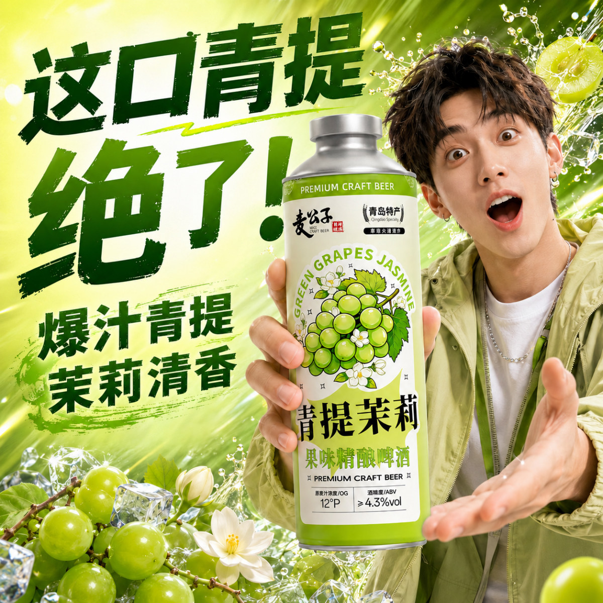 青岛特产精酿原浆啤酒礼盒装