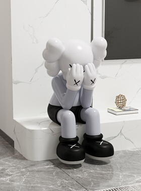 卡通客厅旁边的电视柜暴力熊芝麻街盖脸坐姿地板站立家装台面大装