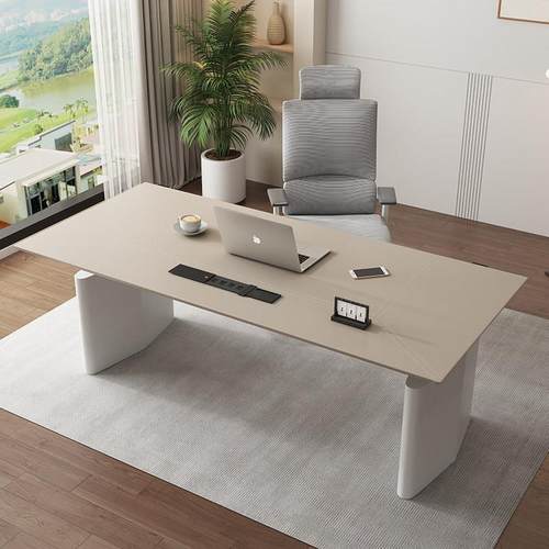 乐途智能电动升降桌书桌双电机电脑电竞桌皮面岩板学习办公桌CL90