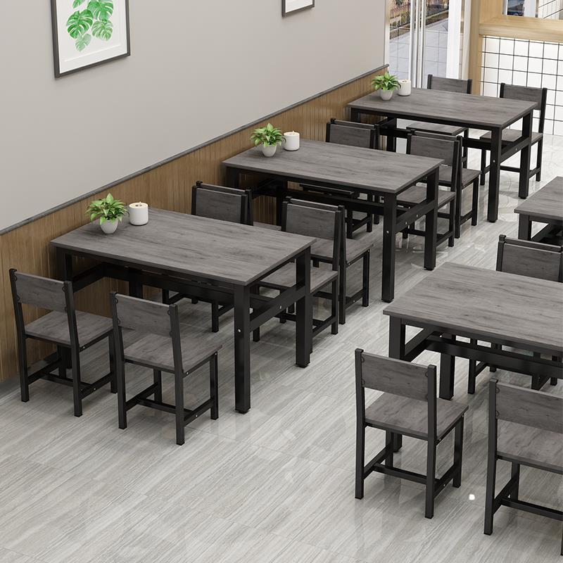 早餐店餐饮商用桌子快餐小吃店餐桌椅组合出租房饭厅饭店食堂餐厅