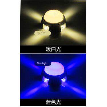 室外亮化点光源led新款十字星光灯单色七彩面包灯点光源四面防水