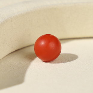 保山南红11mm散珠天然保山南红单珠 滴水洞料 满色满肉 油润度高