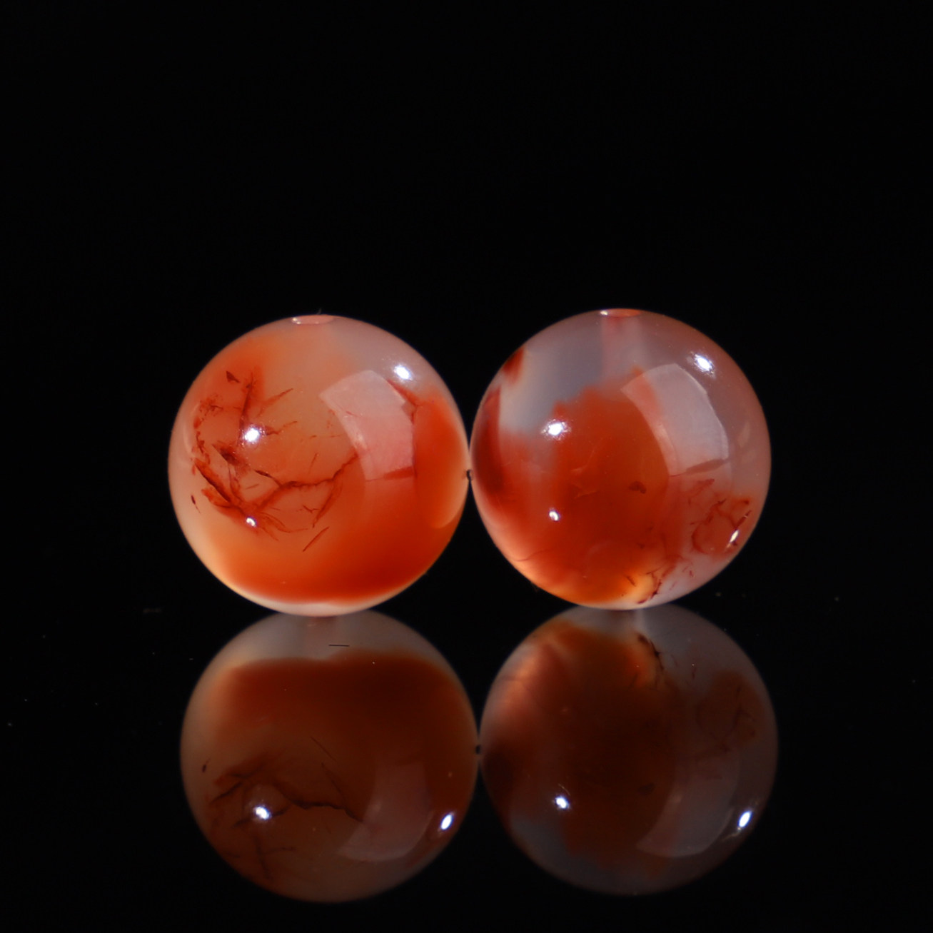 冰飘南红玛瑙对珠6mm-12mm一对圆珠 南红高冰款荔枝冻单珠,饰品/流行首饰/时尚饰品新,DIY配件,淘宝优惠券,粉丝福利购,淘宝优惠卷