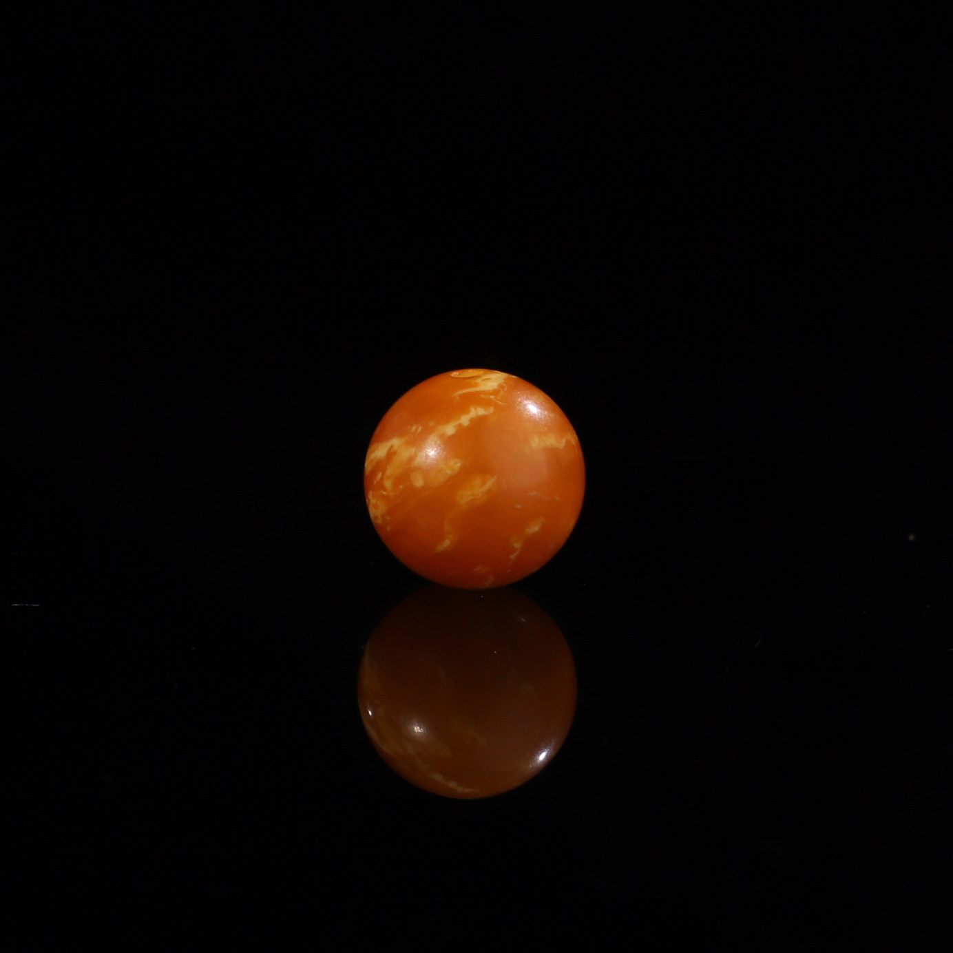 毕业级老蜜蜡散珠9.1mm单珠  一物一图 俄料古董老蜡配珠 LLY84