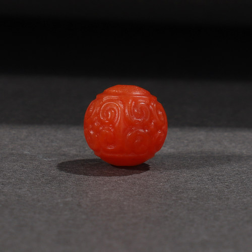 保山南红回纹珠隔珠椭圆形珠子