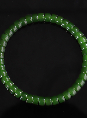 毕业级碧玉直切手串直径6mm单圈