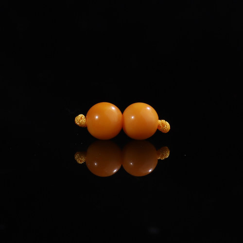 保真毕业级古董老蜜蜡散珠圆珠