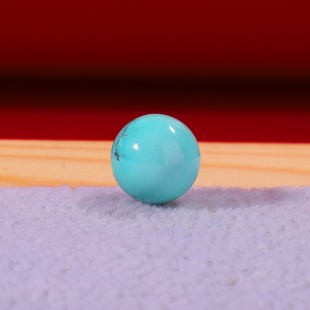 绿松石散珠天然原矿高瓷圆珠 无优化单珠手串腰珠金刚星月DIY配饰