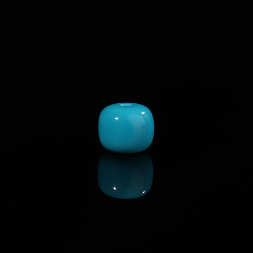 原矿天然绿松石老型珠高瓷GL125